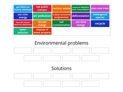 Environmental problems and solutions - klasa 7