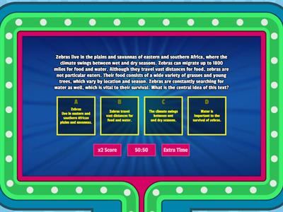 Central Idea Match Up
