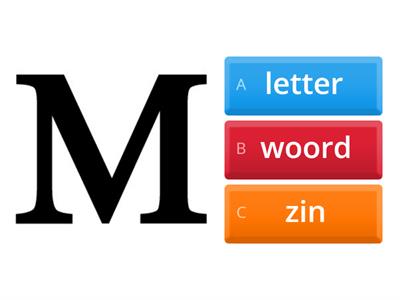 NT2 grammatica | letter, woord of zin