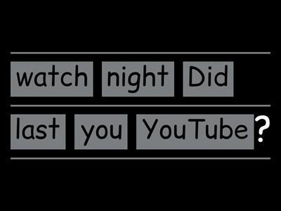 Past Simple - Qs [syntax]