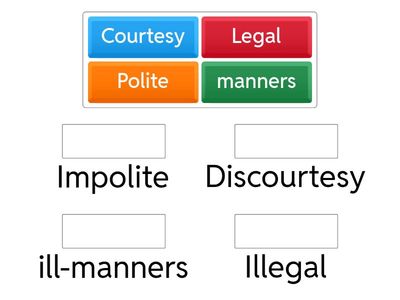 Match the opposite words