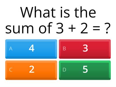 Adding using a number line.