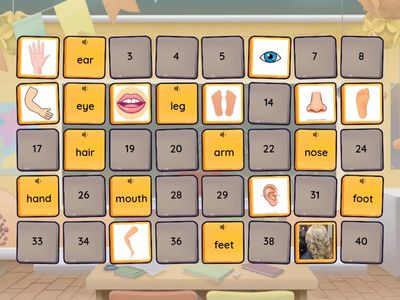 Memory Game - body part