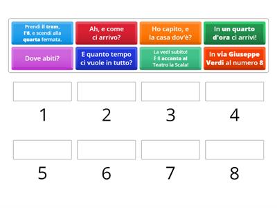 A1 - Riordina il dialogo