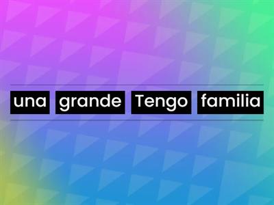 La Familia Sentence Building