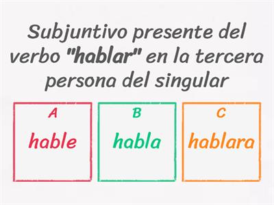 El subjuntivo y sus tiempos verbales