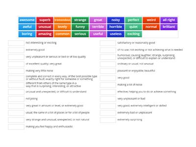 WW4 L0.4 Opinion adjectives