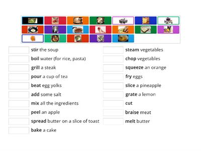 Cooking verbs