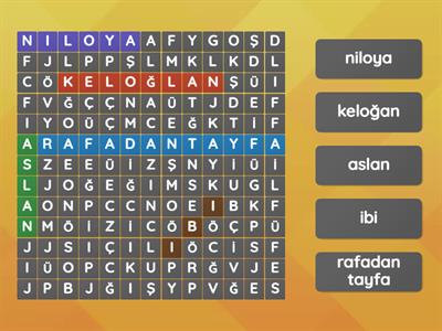 çizgi film bulmaca ortaokul