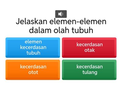 Kuis terkait elemen dalam olah tubuh 