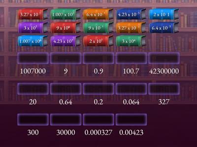 standard form - match up