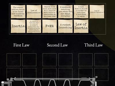 Newton's 3 Laws! Sort!