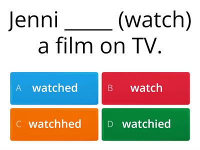  (Simple Past) regular verbs 