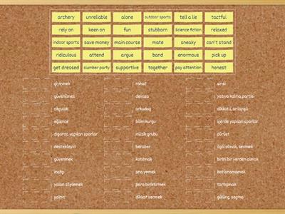 Vocabulary Matching game