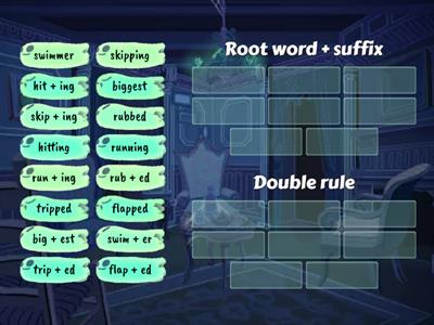 Reading Rev week 11: Doubling Suffix Rule word sort