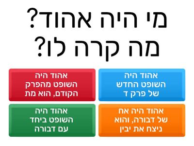 ספר שופטים - פרק ד - דבורה הנביאה