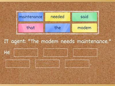 Reported Speech: Present Simple