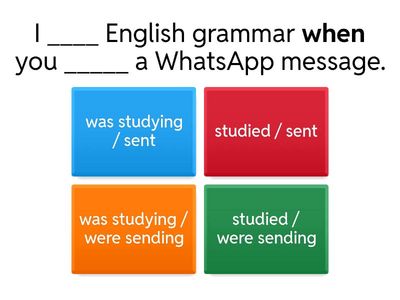 A2 Past simple & past continuous