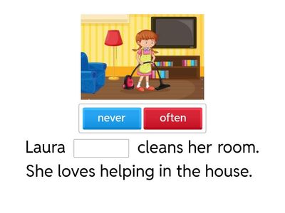  Always, sometimes, usually, never, often