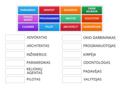 JOBS (English, Lithuanian)