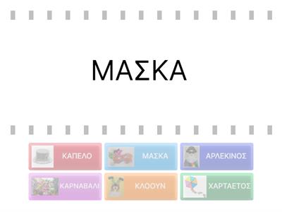 Το λεξιλόγιο της Αποκριάς