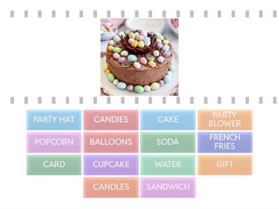 BIRTHDAY PARTY Memory Game