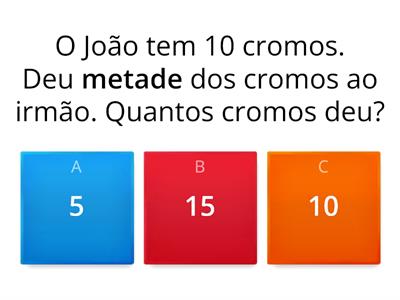 2º ano - Matemática -Problemas simples divisão