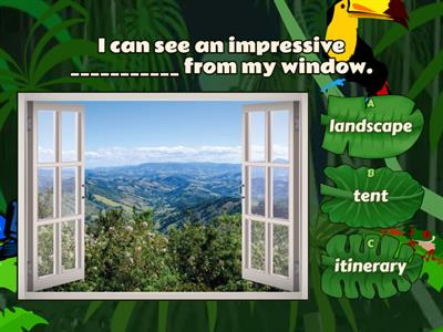 Unit 3 Going Places: Vocabulary activity