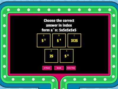 FORM 3 MATHEMATICS CHAPTER 1 INDICES