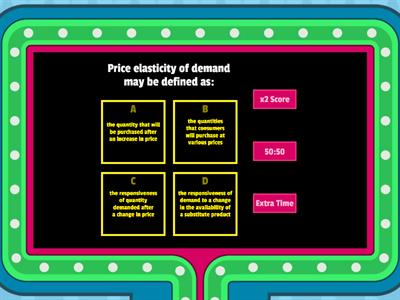 Elasticity gameshow