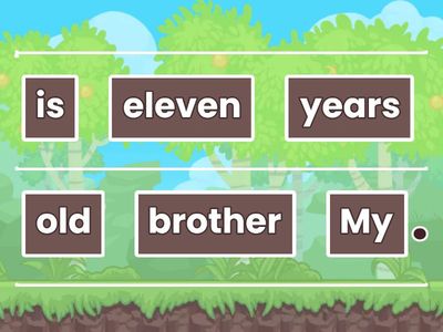 Unscramble sentences Present Simple