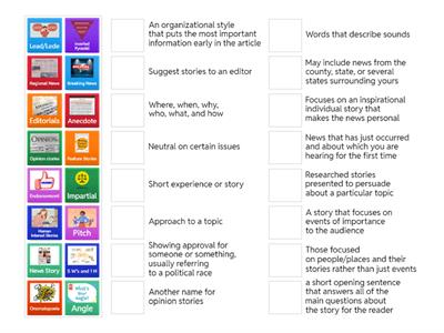 Unit 1, Journalism 2, Vocabulary 