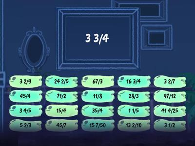 Equivalent fractions and mixed numbers