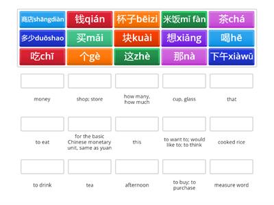 HSK1- lesson 8 english