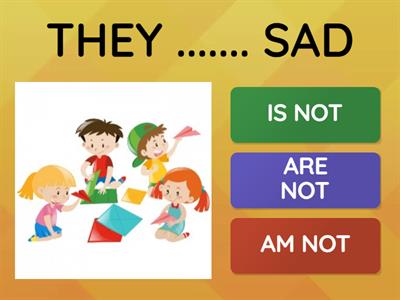 VERB TO BE (NEGATIVE)