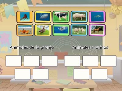 Clasificar animales según su hábitat