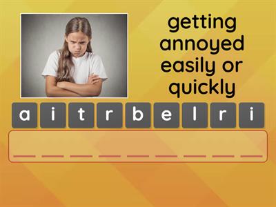 Vocabulary (Arrange the words) 