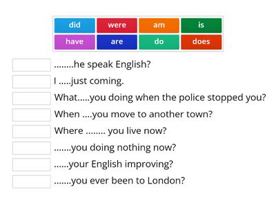 Auxilary verbs