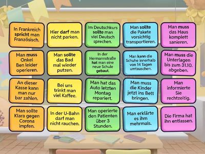 Passiv mit und ohne Modalverb