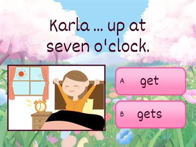 FH2. U5. L17. He gets up at 7 o'clock.