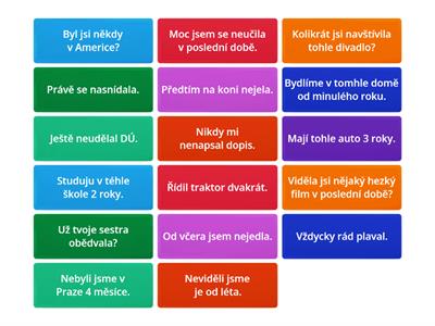 Present perfect - translate