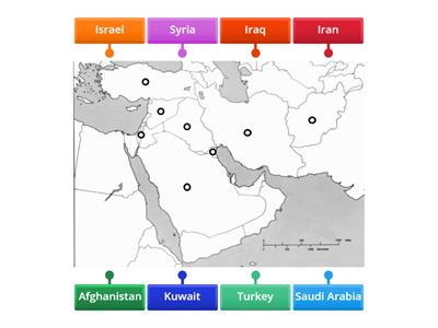 Southwest Asia Political Map Quiz