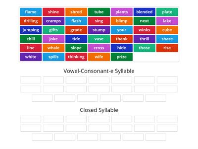 4.1 Syllable Sort practice