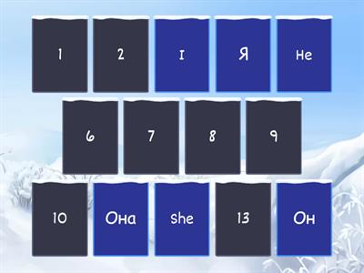 Личные местоимения (английский-русский)