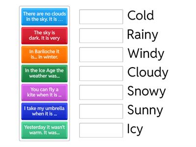English Code 3 Revision Unit 2 (Weather)