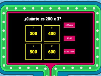 Cálculos mentales 5 °