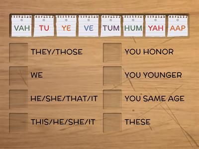 Personal pronouns