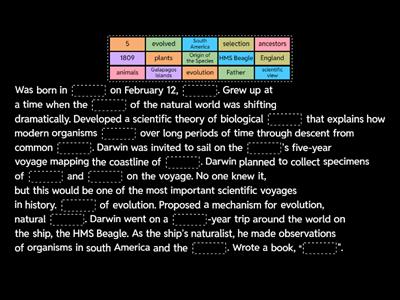 Chapter 16 - Evolution - Charles Darwin
