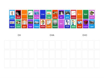 Род существительных А1
