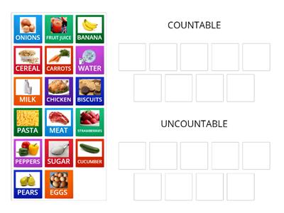 COUNTABLE / UNCOUNTABLE